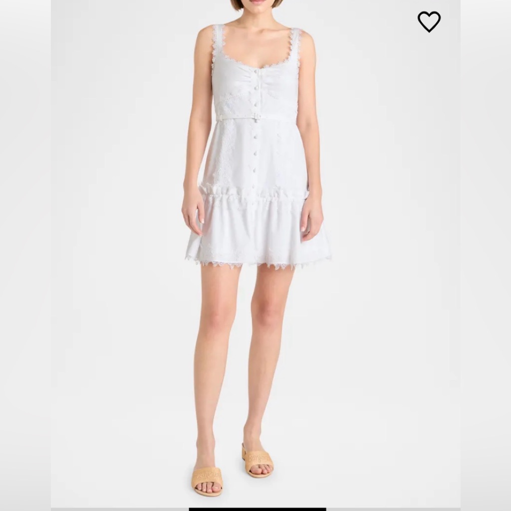 Cinq Sept Aziza White Mini Dress